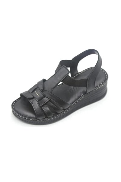 Venüs Women's Genuine Daily Sandals Vn24028801Y - Black