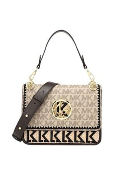 TopToday Geantă medie de damă din piele și material textil, stil coreean, mul...