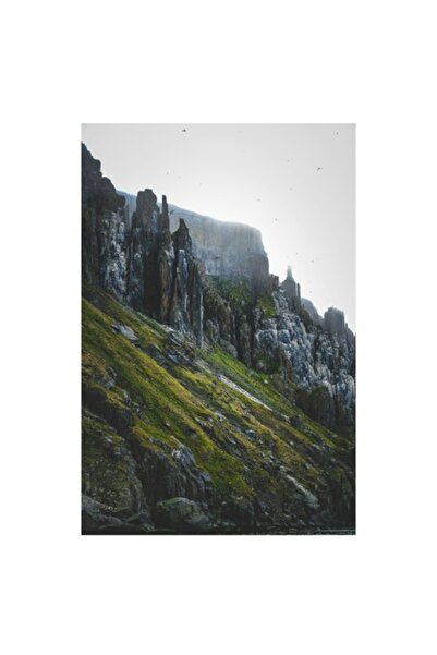 OEM Tablou Canvas, "Misterul stancilor invaluite in ceata", 50 x 90cm