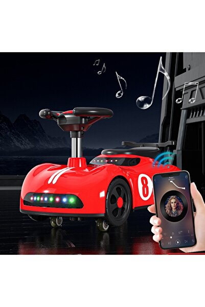 dalip Children's Push Car DALIP, 1-3 years, Bluetooth, Music, ABS, 4 Wheels, Seat Height 22 cm, Red