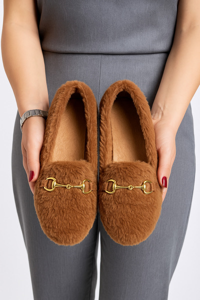 N MODA Ultra Yumuşak Peluş Kadın Ev Babeti Ses Yapmaz Hafif Taban Panduf