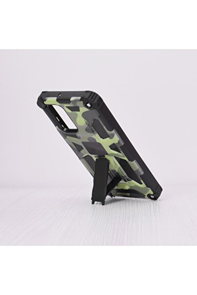 Dali Carcasă de protecție compatibilă cu Samsung Galaxy A32 4G, seria Blazor, suport magnetic, TPU, culoare camouflage lime