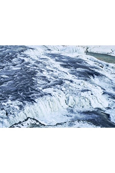 OEM Tablou Canvas, Caderea apei inghetate in iarna, Apa, Cascada, Gheata, Iar...