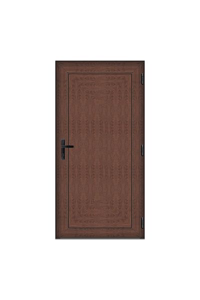Klass 70x200cm right 6cm 4 Full Panel door PVC and insulating glass brown walnut chambers panel