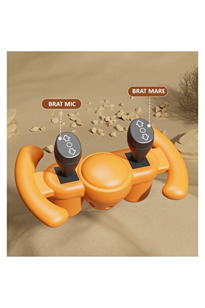 dalip Electric Excavator, 4 Anti-Slip Wheels, Remote Control, Electric Arm, 2+ yrs, Orange