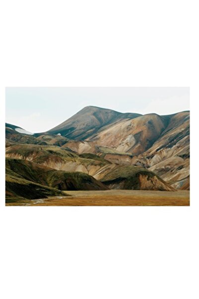 OEM Pictură pe pânză, „Țara Munților Colorați Sub Cer Senin”, Montana, Vârfuri, Culori, Peisaj, Nat