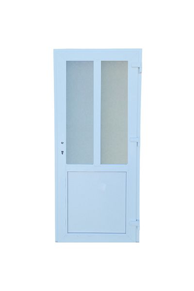 KIRCHBERGER 100x190cm White left 7cm 5 T-Model door PVC and insulating glass chambers