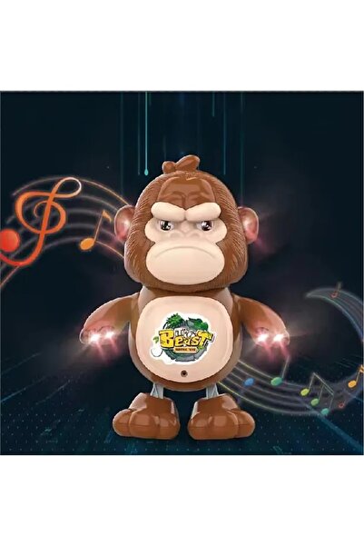 SCOWETTO Dans Eden Işıklı Müzikli Goril Oyuncak