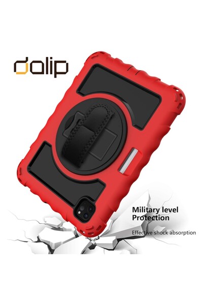 dalip 5Steps Case for Apple iPad Air 4 2020 and iPad Pro 11 2018, TPU, Red