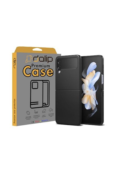 dalip Husa pentru Samsung Galaxy Z Flip 3, Twofold Slim, Policarbonat, Negru