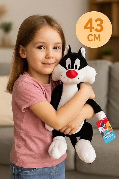 TOYFEST Looney Tunes Cartoon Character Sylvester Licensed Plush Toy - 43 cm