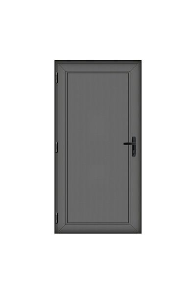 Klass 70x190cm left 6cm 4 Full Panel door PVC and insulating glass anthracite chambers panel