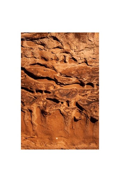 OEM Pictură pe pânză, „Texturi de piatră sub lumina soarelui”, Maro, Natură, ...