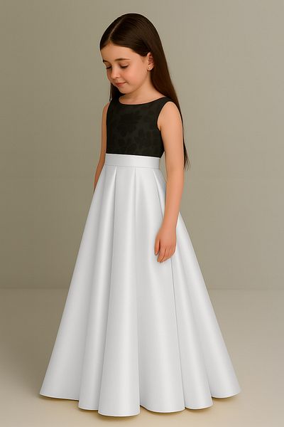 NSMLİFE Girl's Red Satin Pleated Kilos Skirt, Mother and Daughter Matching Skirt