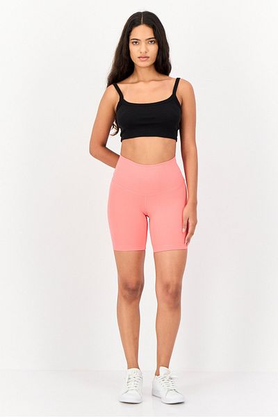 Nike Women 7 Inseam Tight Fit Yoga Shorts, Coral