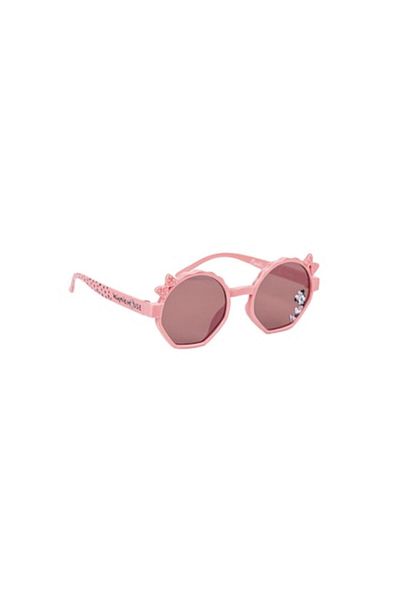 OEM Ochelari de soare pentru copii cu protecție UV, model Minnie Mouse, rotunzi, fundă în relief, roz
