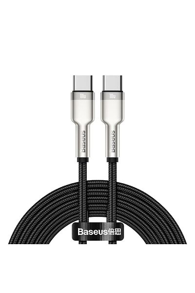 Baseus Type-C to Type-C Cable, Elite Content, Super Fast Charge, 100W, 480Mbps, 2m, Cafule Series