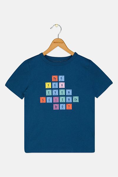 GAP Kids Boy Short Sleeve Graphic Print T-shirt, Teal Blue