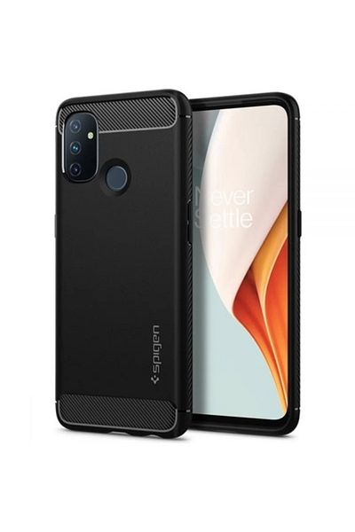 Dali Protective Case Compatible with OnePlus Nord N100, Rugged Armor, Reinforced Edges, Silicone, Black
