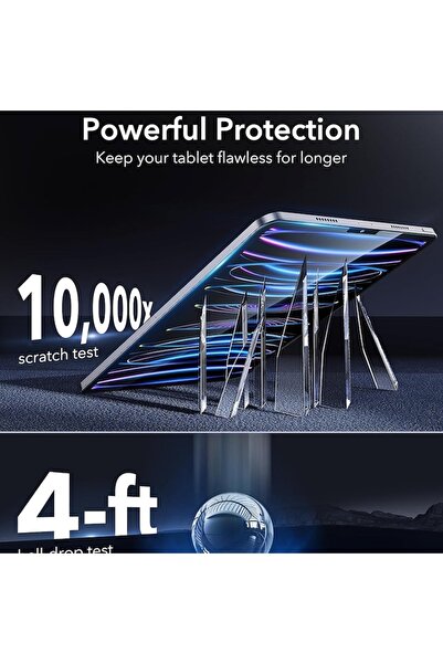 ESR Protector de ecran Armorite compatibil cu iPad Pro 12.9 (2018 / 2020 / 2021 / 2022), kit de montare