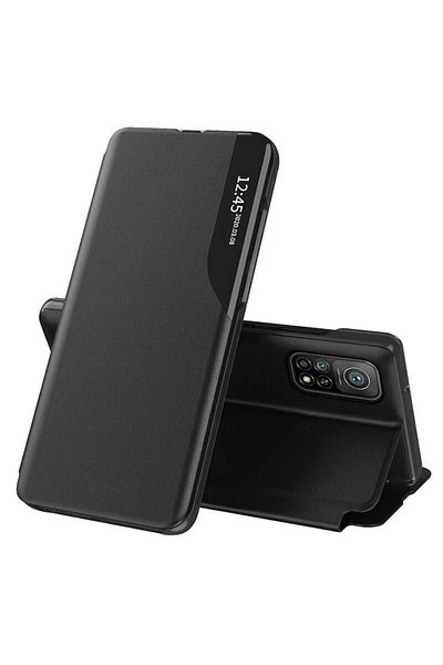 Dali Husă de protecție cu clapă, compatibilă cu Xiaomi Mi 10T 5G/Mi 10T Pro 5G, eFold, neagră