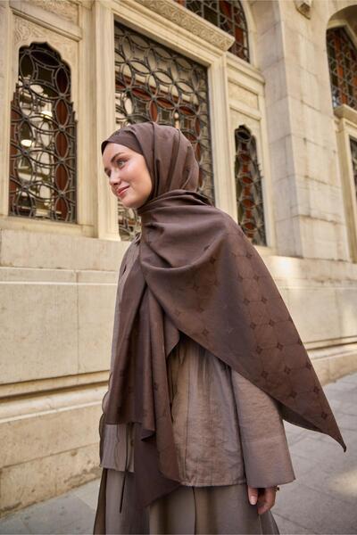 Silk Home Monogram Pamuk İpek Şal 461001-23