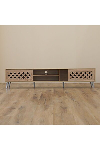 Danube Home Como TV Unit - Up to 55 Inches - Sonoma Oak L160xW40xH44cm