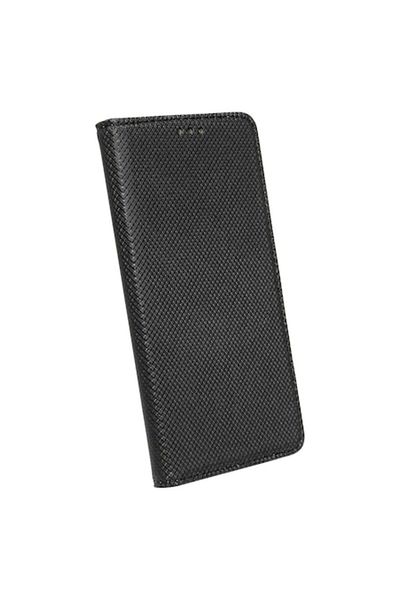 Dali Protective Flip Cover Case for Samsung Galaxy J3 2016, Magnet Case, Black Textured Leather