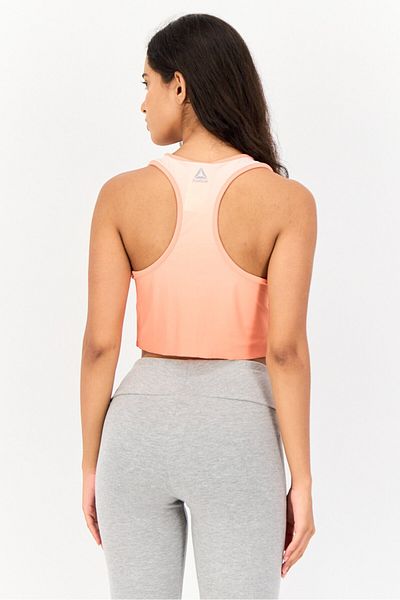 Reebok Women Sportswear Fit Sleeveless Training Tank Top, Orange