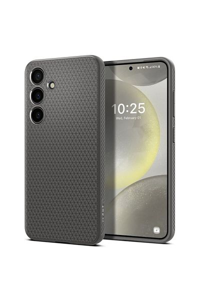 Dali Protective Case for Samsung Galaxy S24, Liquid Air, Textured, TPU, Gray