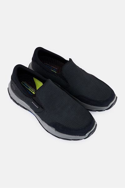 SKECHERS Men Respected Gillmer Slip On Outdoor Shoes, Black