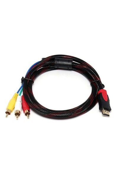 dalip HDMI to 3 RCA Cable, 1.5m, Multicolor