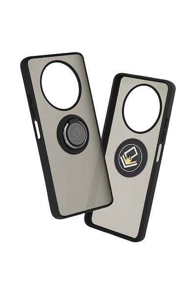 Dali Protective Case Compatible with Honor Magic 4 Lite, Glinth Series, with Magnetic Ring, TPU, Black-Tr
