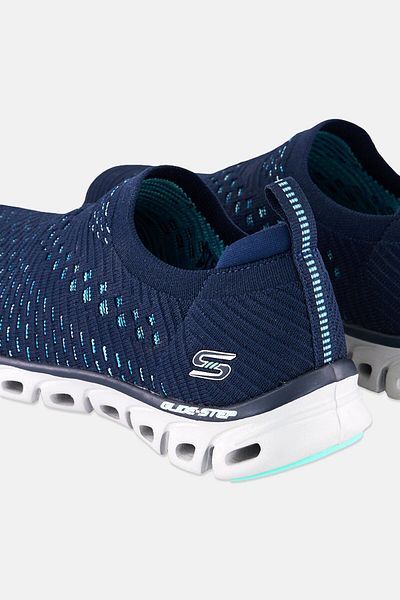 SKECHERS Women Glide Step Slip On Outdoor Shoes, Navy