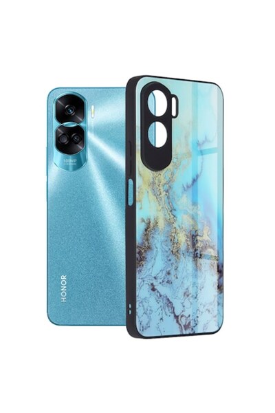 Dali Carcasă de protecție compatibilă cu Honor 90 Lite, seria Glaze, TPU, alb...