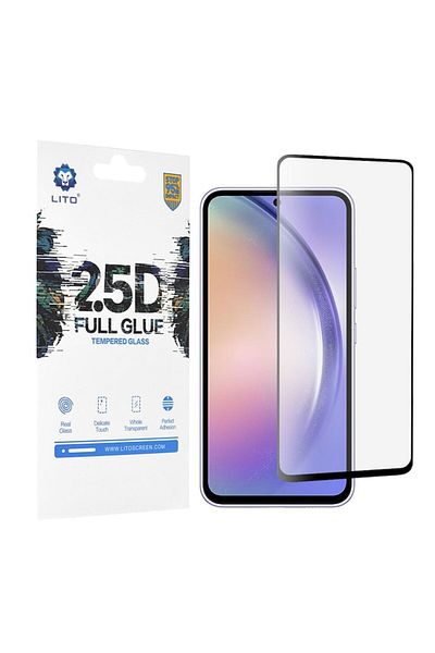 Dali Folie de protectie Lito compatibila cu Samsung Galaxy A54, FullGlue Glass, 2.5D, sticla securizata,