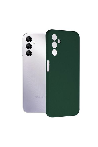 Dali Protective Case Compatible with Samsung Galaxy A14 4G/5G, Soft Edge, Silicone, Dark Green