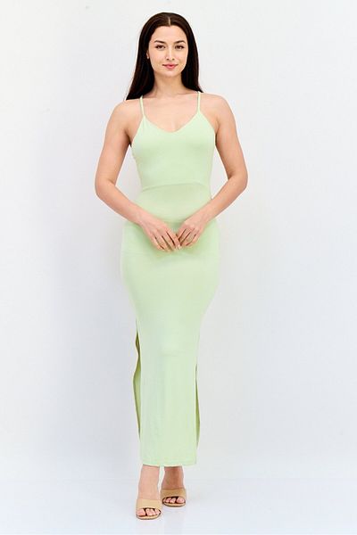Don't Call Me Jennyfer Women Plain Bodycon Dress, Light Green