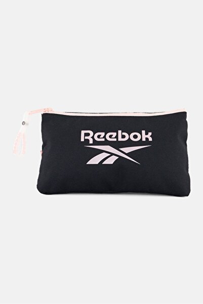 Reebok Kids Girl Brand Logo Pencil Case With 3 Compartment, Multicolor