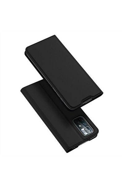 Dali Protective Flip Cover for Xiaomi Poco M4 Pro 5G, Skin Pro, -Leather, Black
