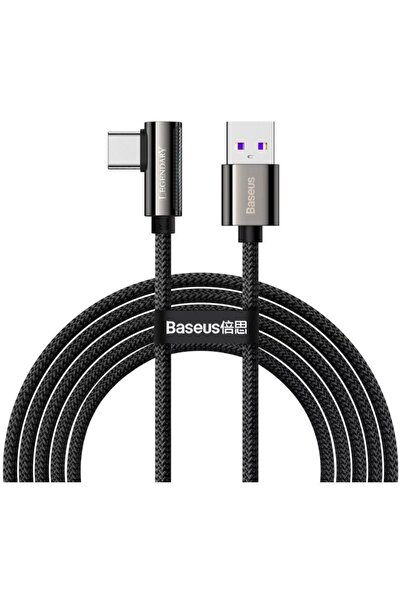 Baseus Cablu de încărcare rapidă Legend Elbow USB la USB Type-C 66W împletit 2m, Negru