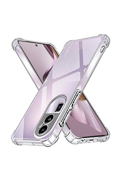 Dali Protective Case Compatible with Oppo Reno10 Pro Plus, ShockProof, Reinforced Corners, Clear Silicone