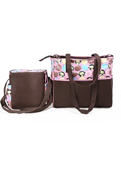 Monkey Set genti pentru carucior copii Roz