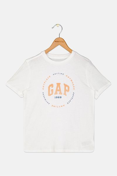 GAP Kids Boy Crew Neck Graphic Print Short Sleeve T-Shirt, Multicolor