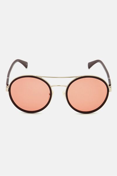 Longchamp Men LO631S Fashion Sunglasses, Maroon/Gold