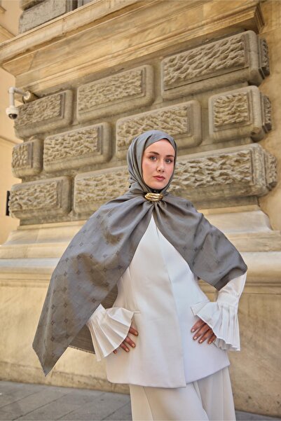 Silk Home Monogram Pamuk İpek Şal 461001-07