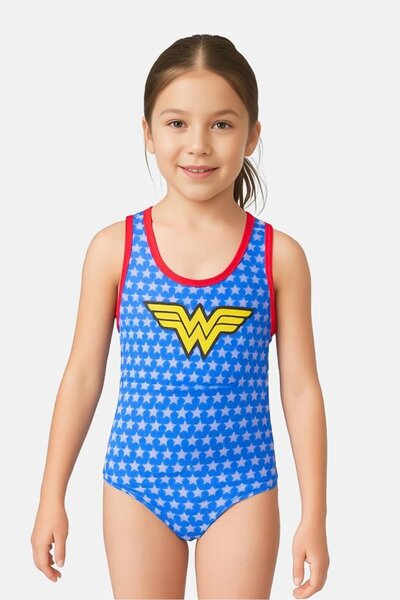 Zoggs ملابس سباحة كاملة قطعة واحدة للبنات الصغار، متعددة الألوان