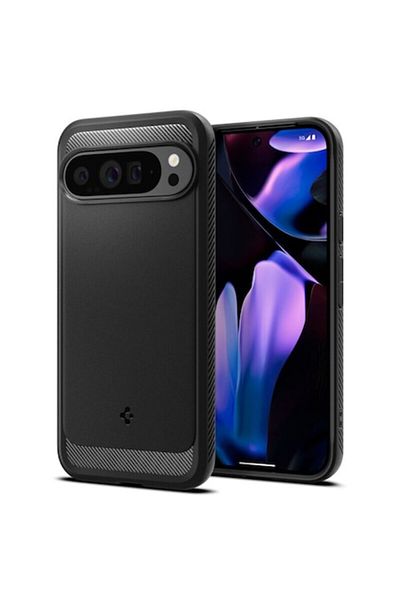 Dali Protective Case Compatible with Google Pixel 9 Pro XL, Rugged Armor, Textured, TPU, Black