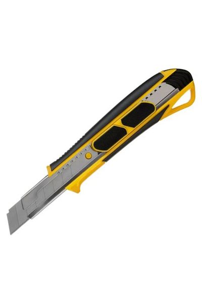Dali Cutter premium cu maner din cauciuc, 18cm, Negru-Galben