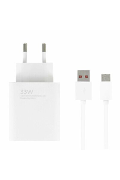 Xiaomi Wall Charger, USB-A Port, 33W Fast Charge, USB-A to USB-C Cable, 1m Length, White